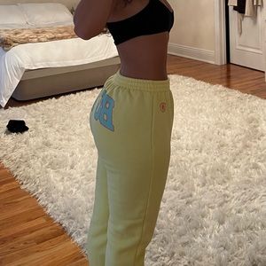 Body! By Raven Tracy Sweatpants- yellow/blue color combo
